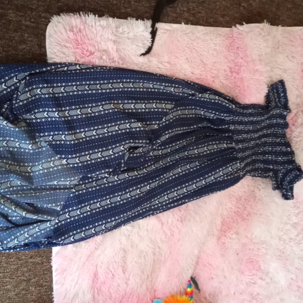 Mid off the shoulder boho dress